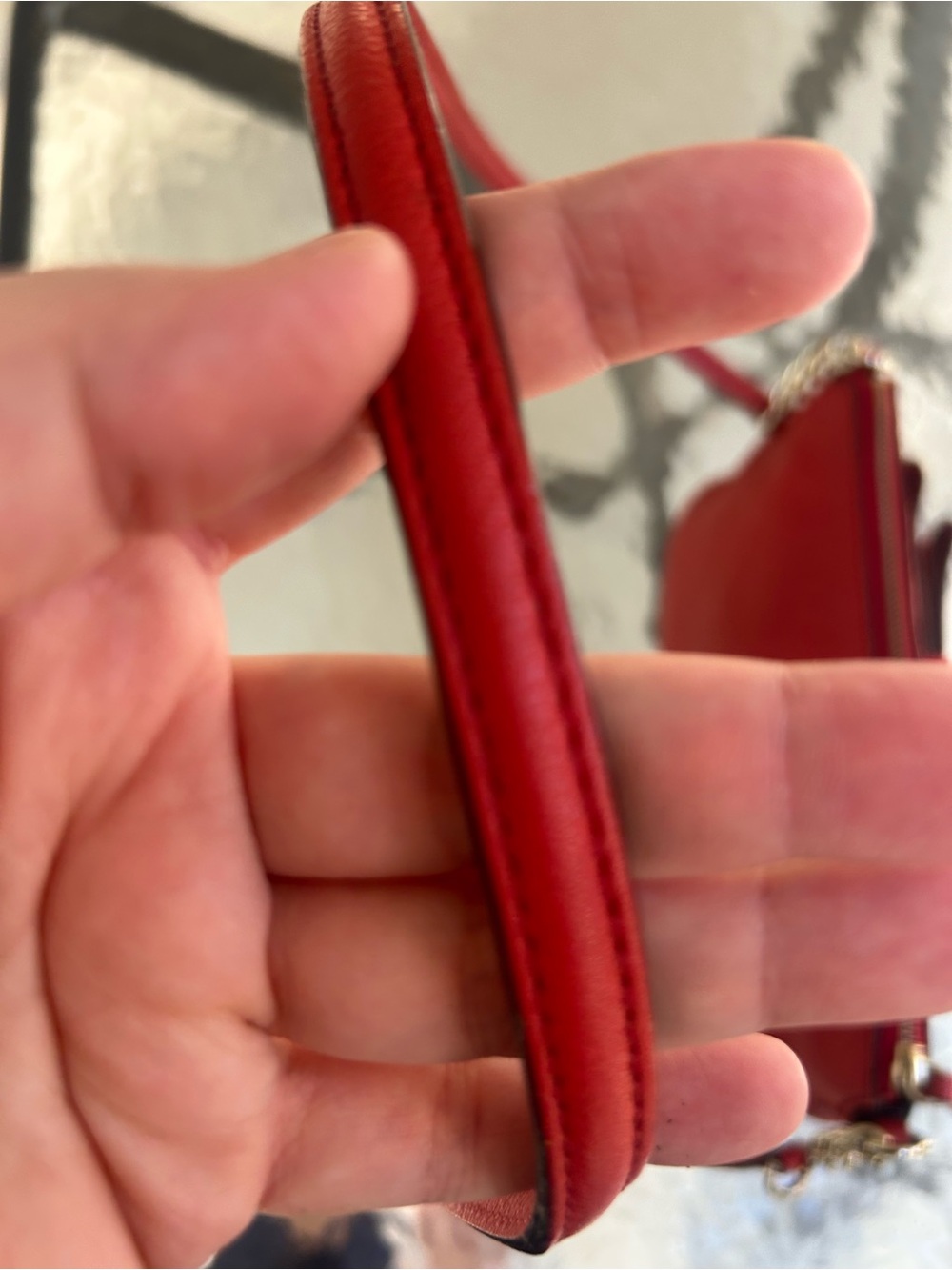 Kate Spade Bow Terrace Celina Red Pebbled Leather Crossbody Bag - Picture 8 of 10